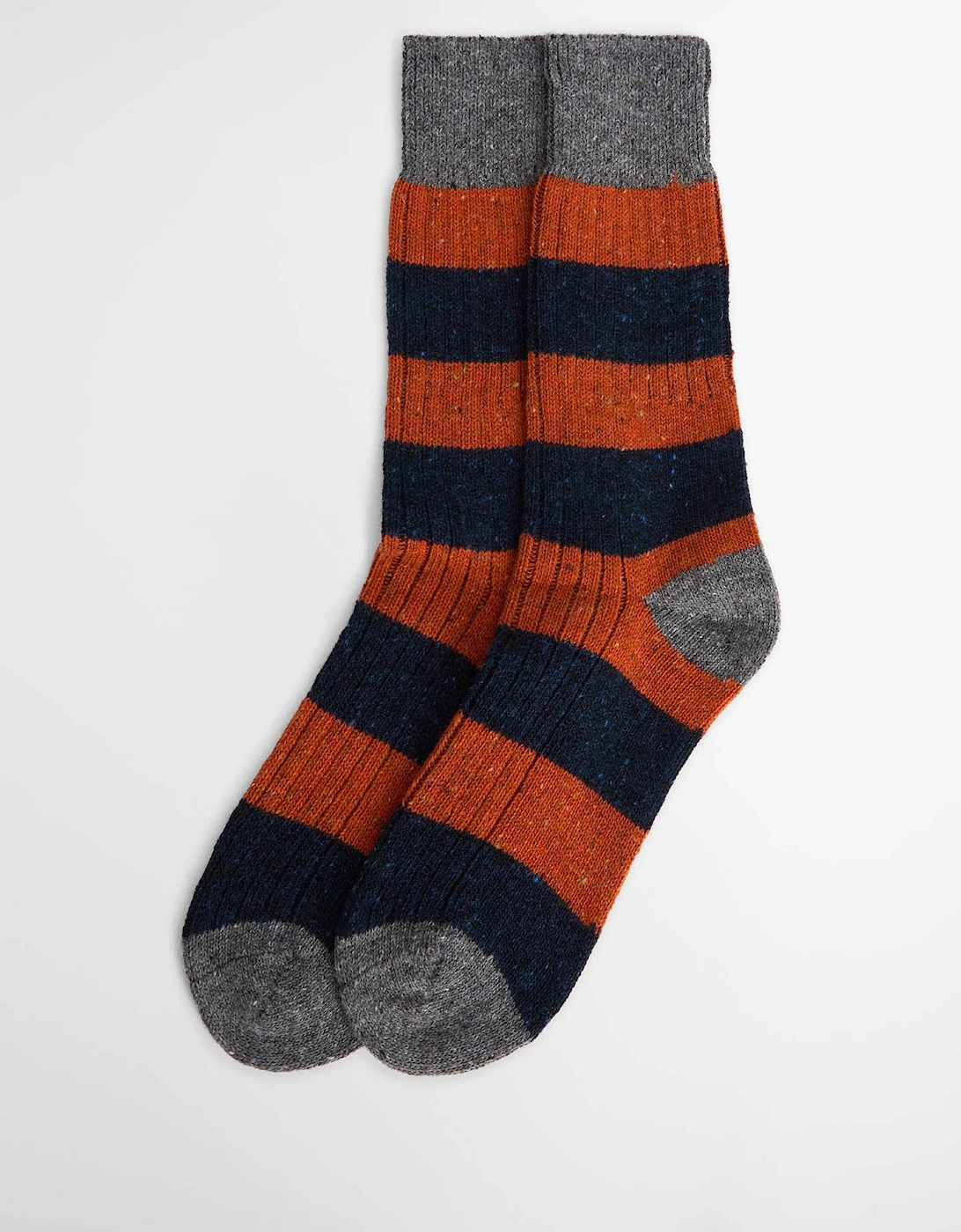 Houghton Stripe Mens Socks - Blue Stone, 5 of 4