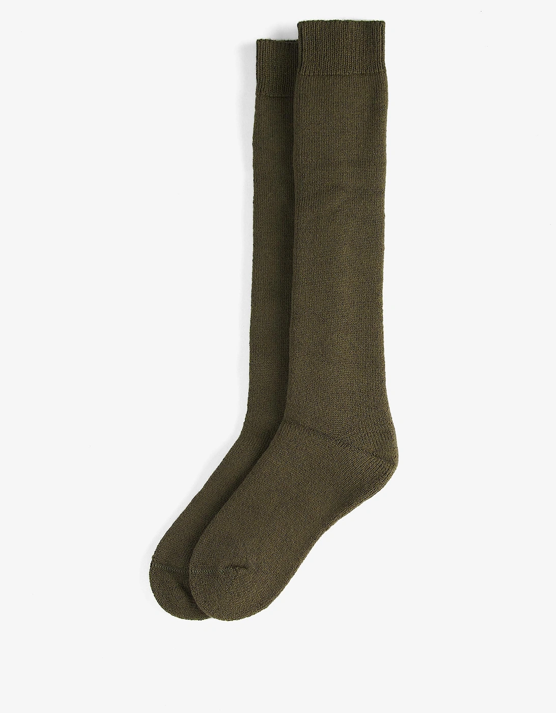 Wellington Knee Length Mens Socks - Olive Green, 4 of 3