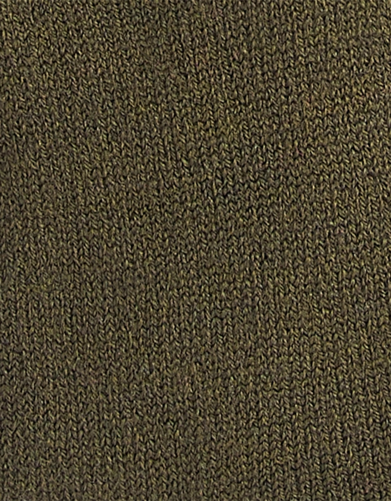 Wellington Knee Length Mens Socks - Olive Green