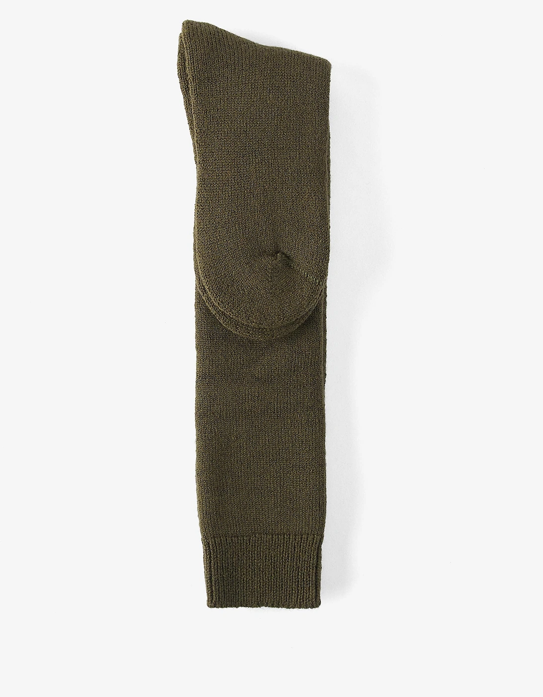Wellington Knee Length Mens Socks - Olive Green