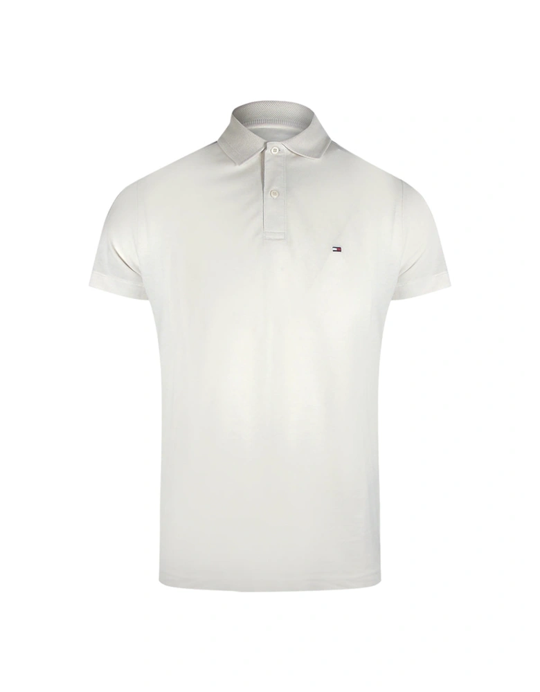 Weathered White Polo Shirt
