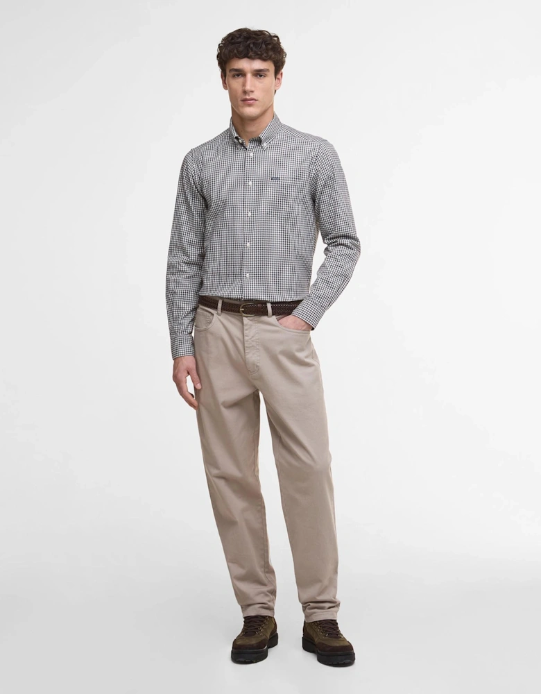Padshaw Tailored Long-Sleeved Shirt - Dark Oak