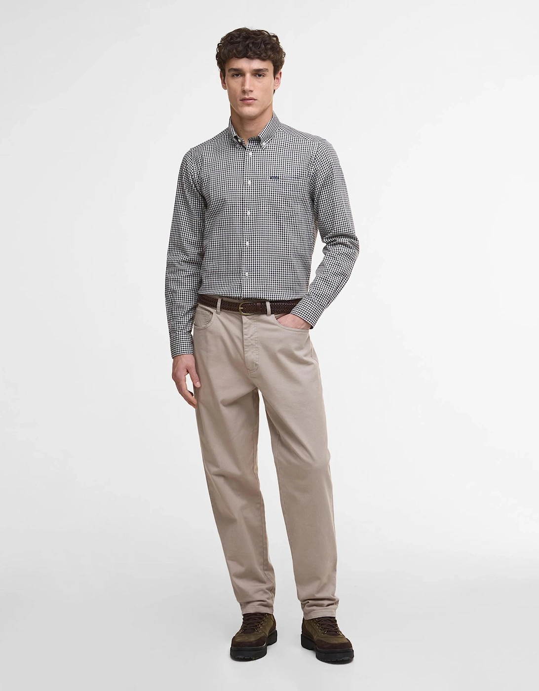 Padshaw Tailored Long-Sleeved Shirt - Dark Oak