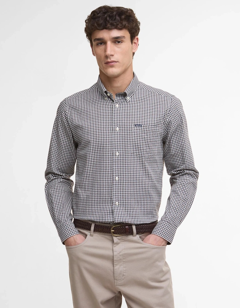 Padshaw Tailored Long-Sleeved Shirt - Dark Oak