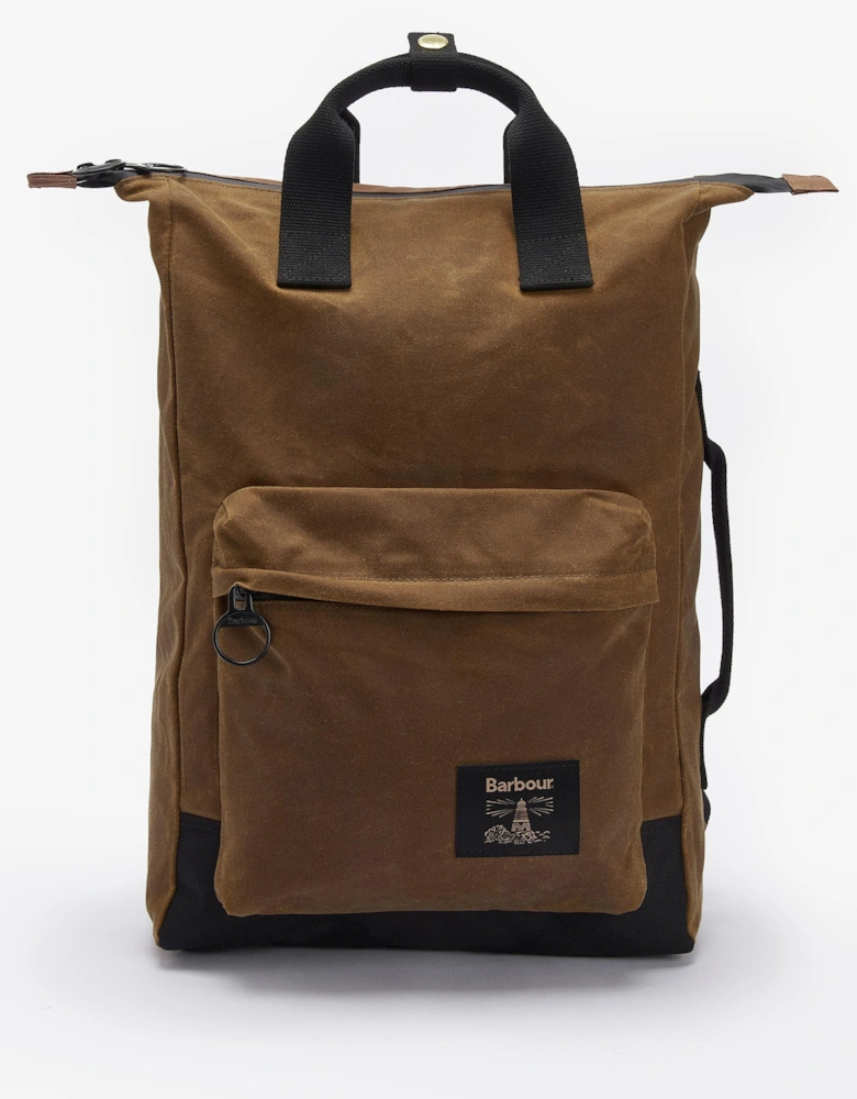 Field Unisex Wax Backpack - Tan/Black