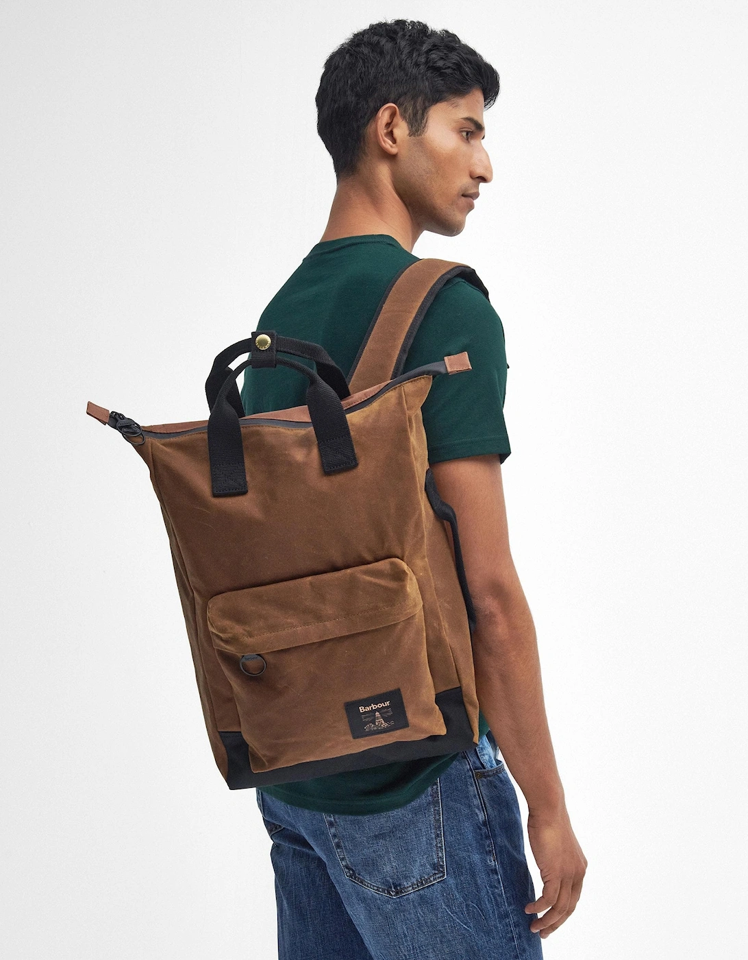Field Unisex Wax Backpack - Tan/Black, 10 of 9