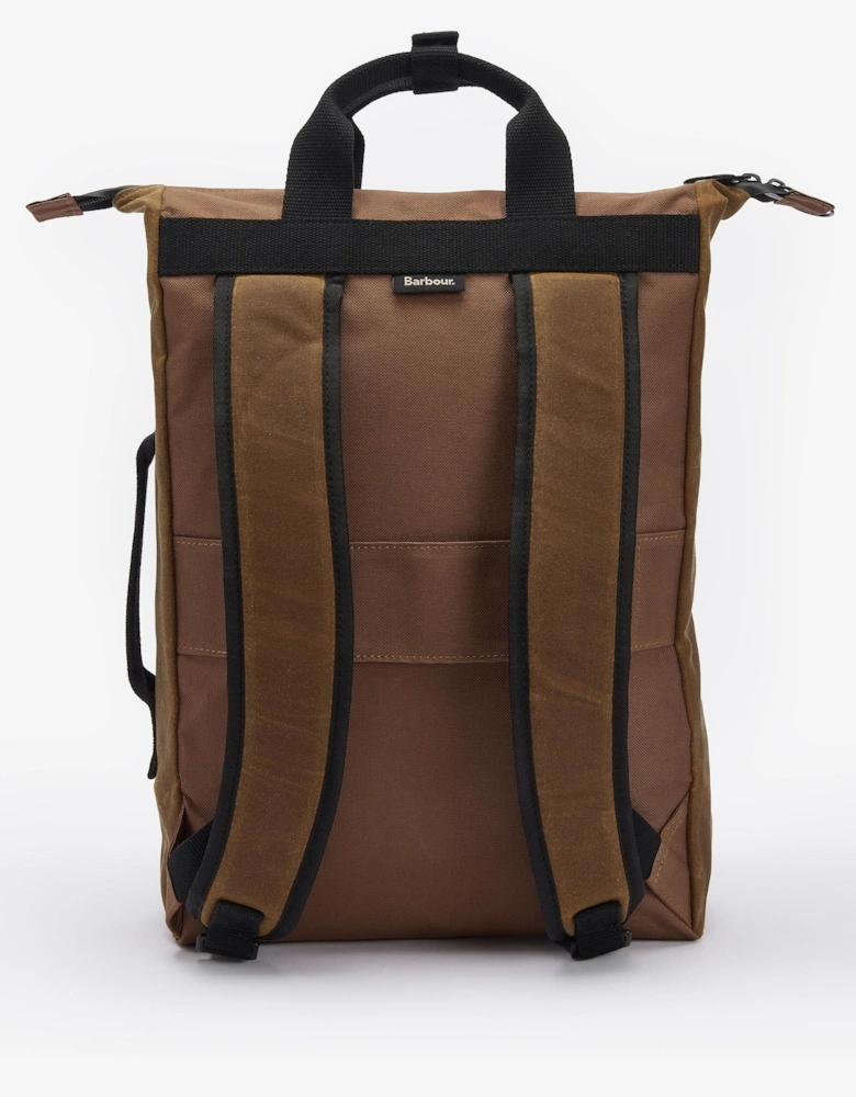 Field Unisex Wax Backpack - Tan/Black