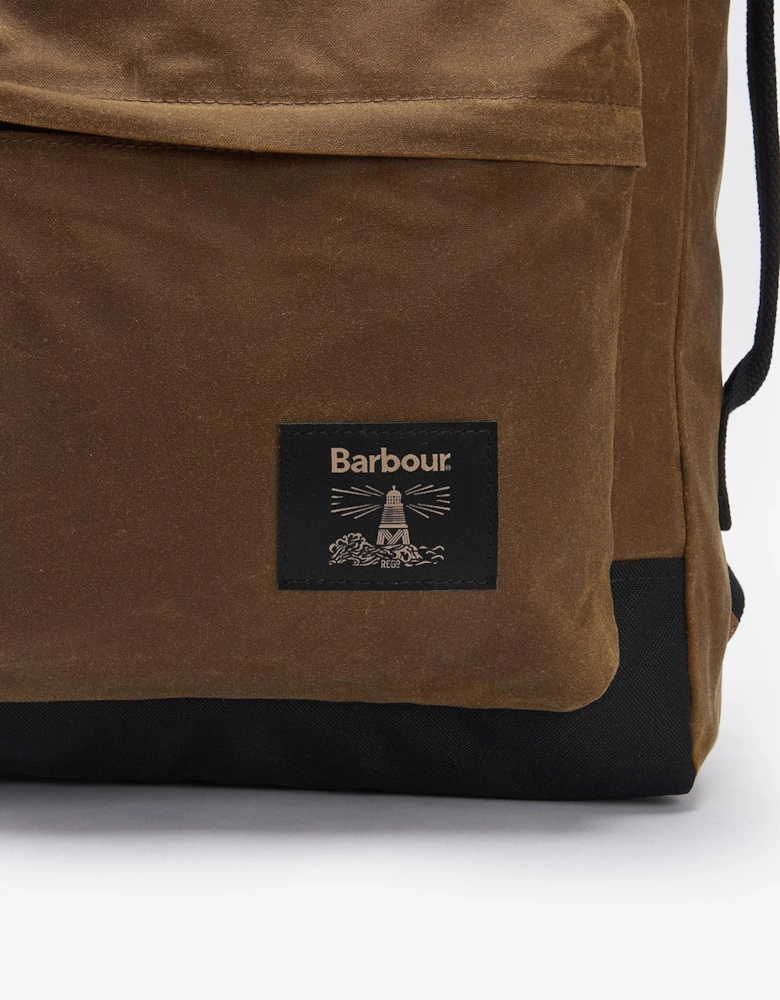 Field Unisex Wax Backpack - Tan/Black