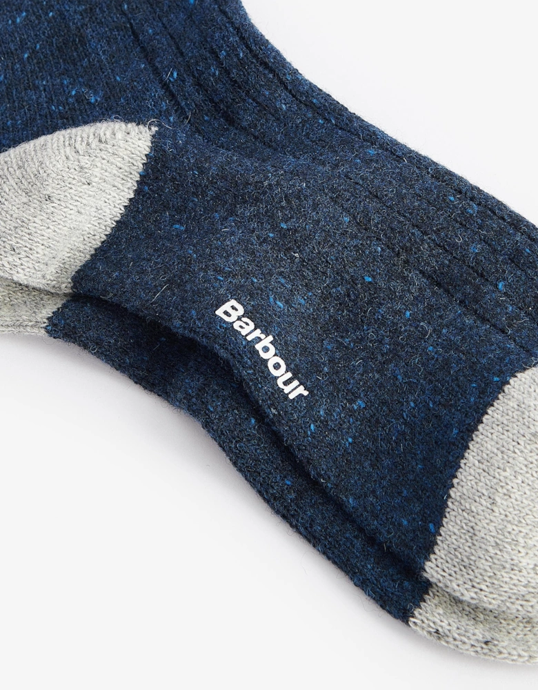 Houghton Mens Socks - Navy/Grey