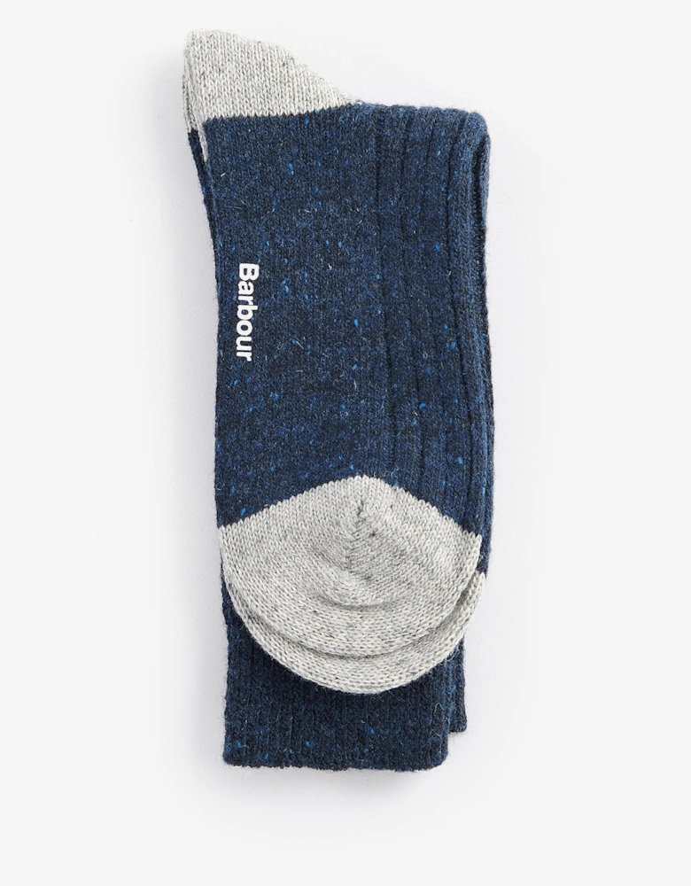 Houghton Mens Socks - Navy/Grey