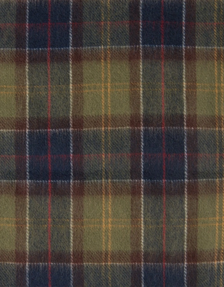 Tartan Mens Scarf & Glove Gift Set - Classic/Olive