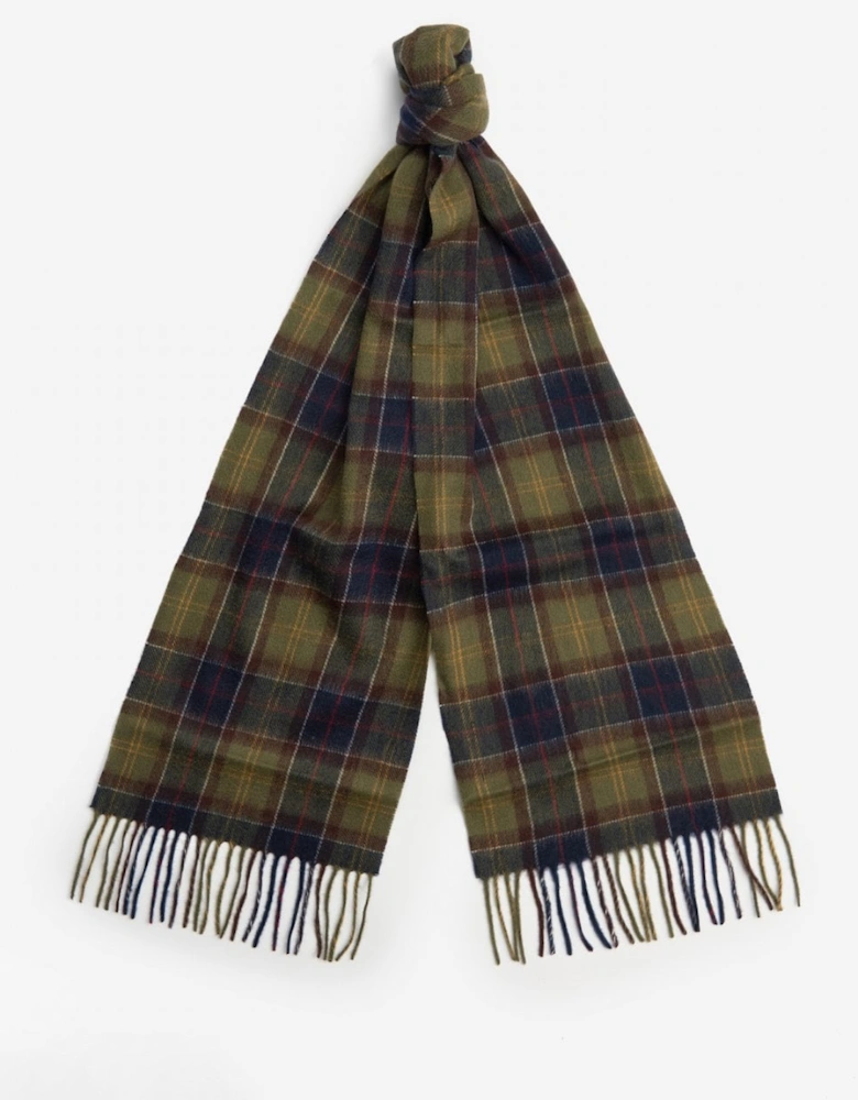 Tartan Mens Scarf & Glove Gift Set - Classic/Olive