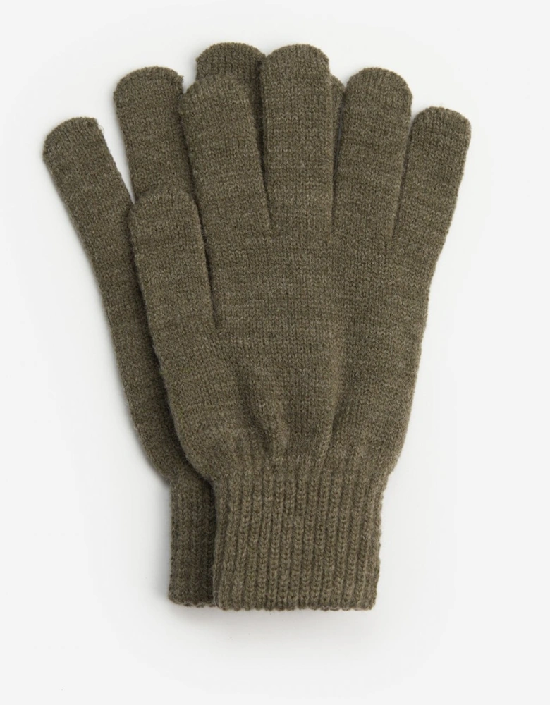 Tartan Mens Scarf & Glove Gift Set - Classic/Olive