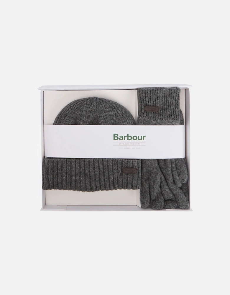 Carlton Beanie & Gloves Mens Gift Set - Grey