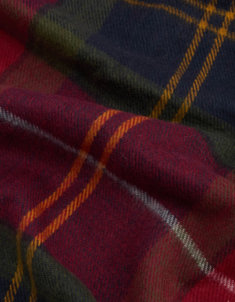 Mens Swinton Beanie & Galingale Scarf Gift Set - Winterberry Tartan