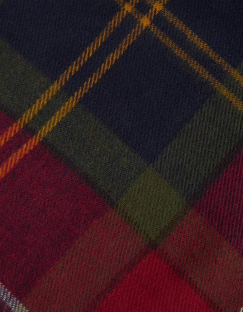 Mens Swinton Beanie & Galingale Scarf Gift Set - Winterberry Tartan
