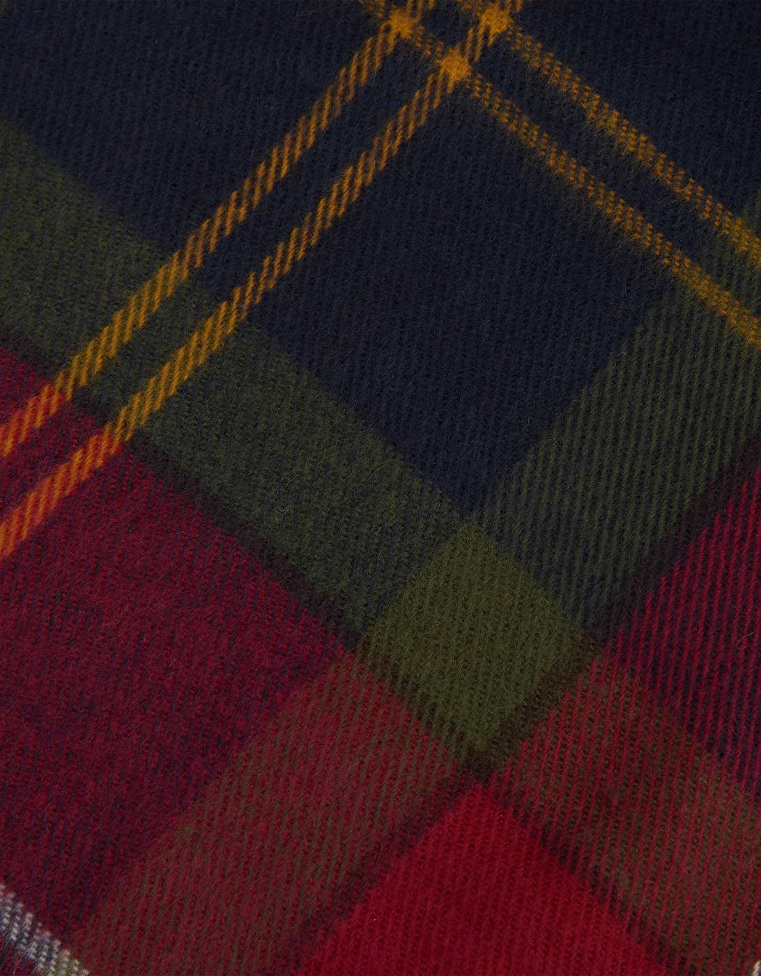 Mens Swinton Beanie & Galingale Scarf Gift Set - Winterberry Tartan
