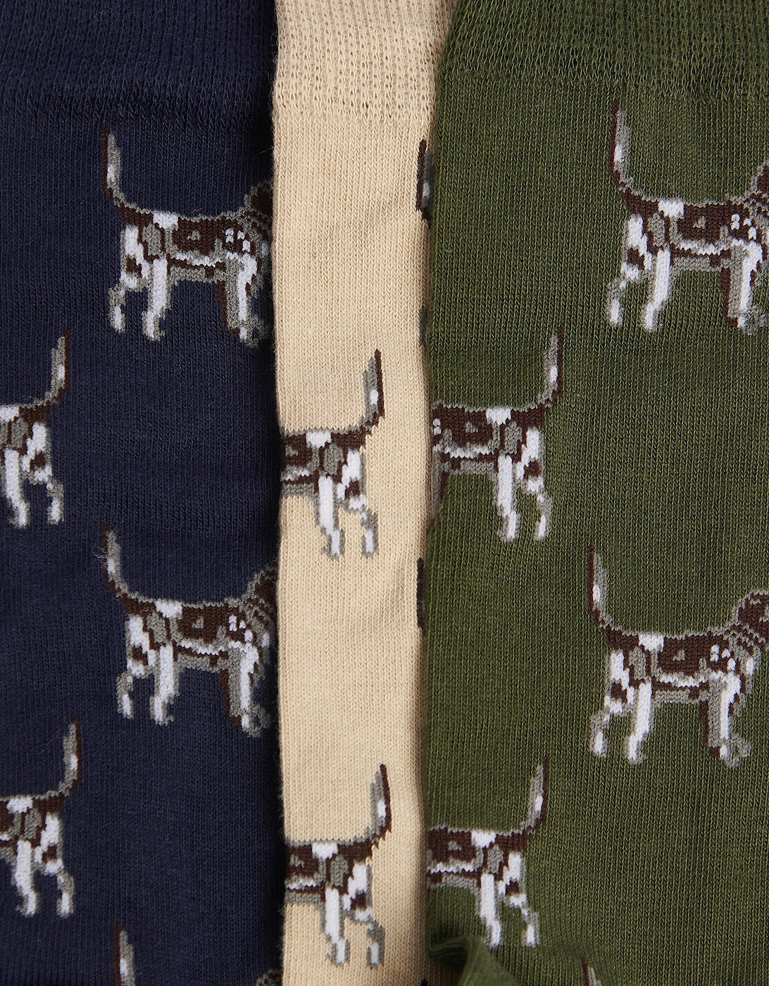 3-Pack Mens Pointer Dog Socks - Forest Mist