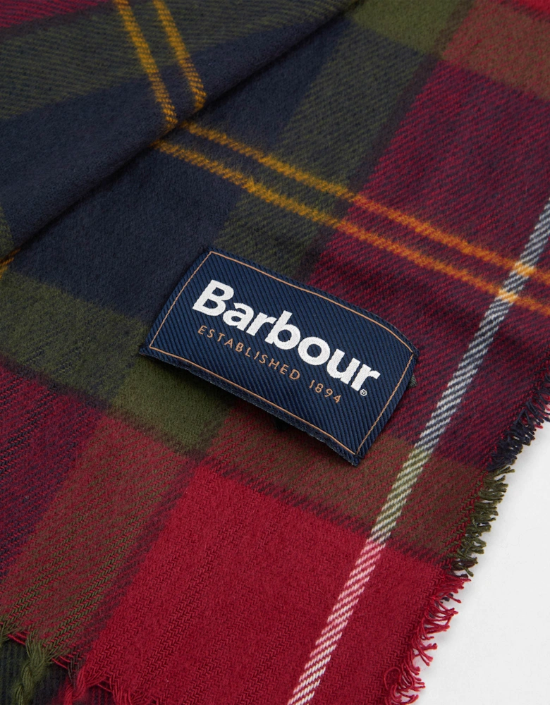 Mens Swinton Beanie & Galingale Scarf Gift Set - Winterberry Tartan