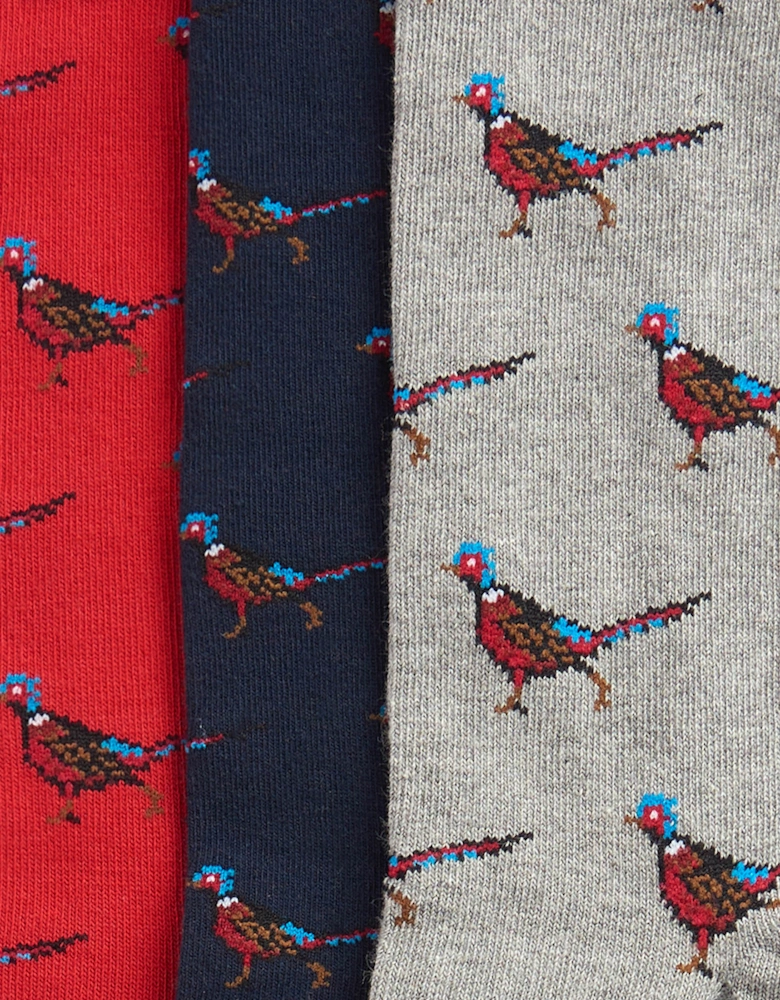 3-Pack Mens Pheasant Socks Gift Set - Selection 1