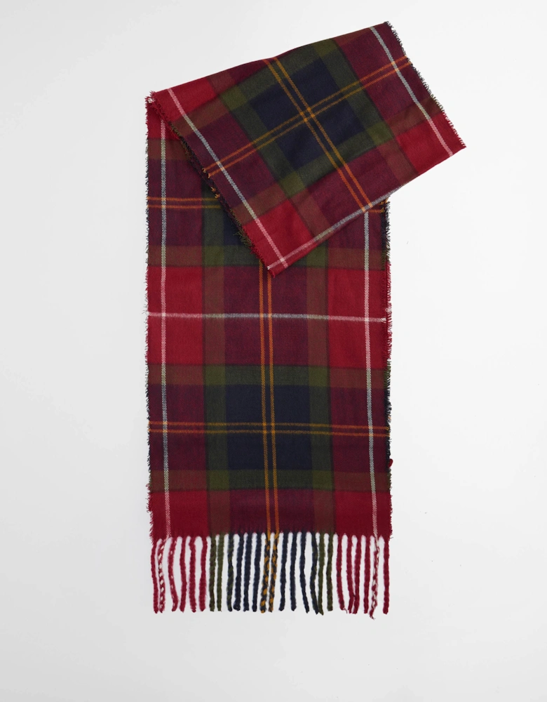 Mens Swinton Beanie & Galingale Scarf Gift Set - Winterberry Tartan