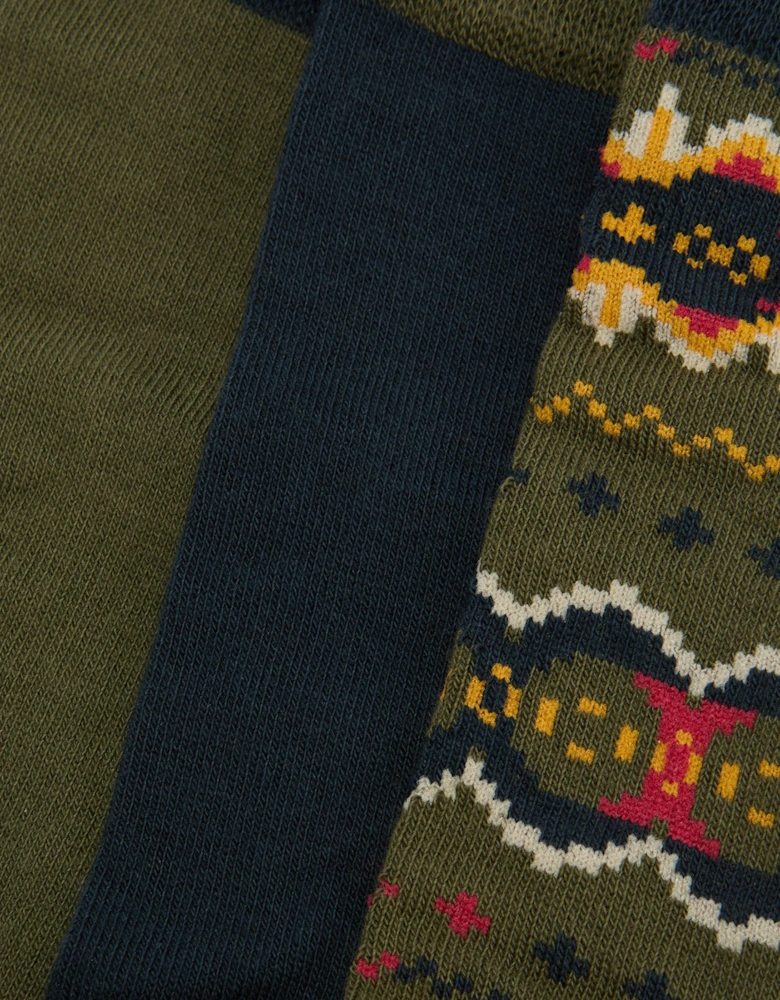 Case Mens Fair Isle Sock Gift Box - Classic Tartan