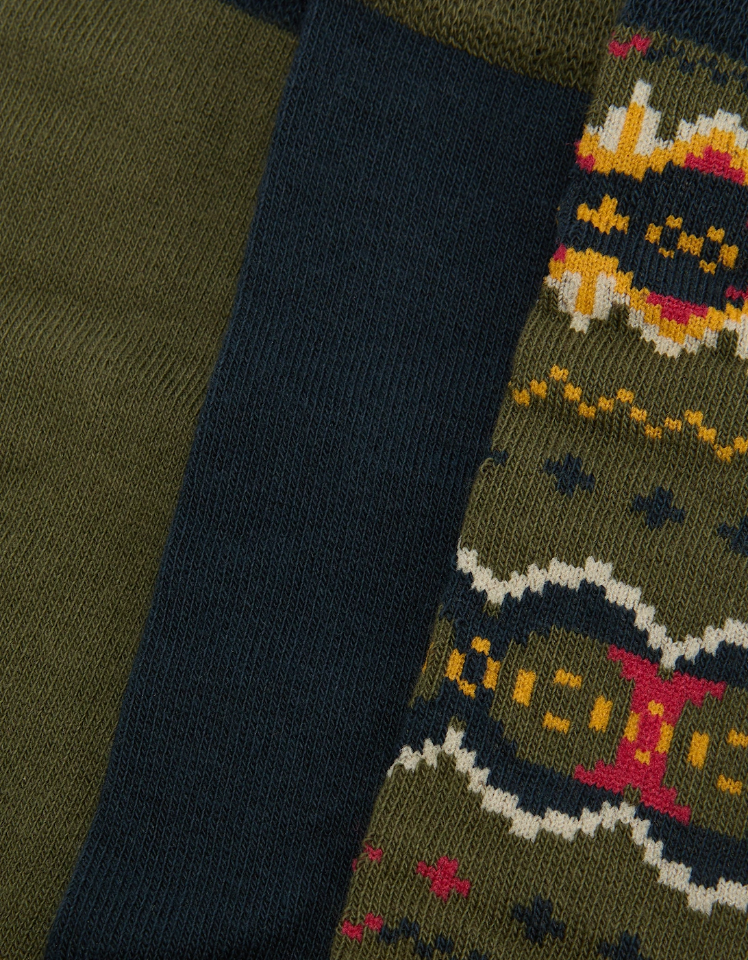 Case Mens Fair Isle Sock Gift Box - Classic Tartan
