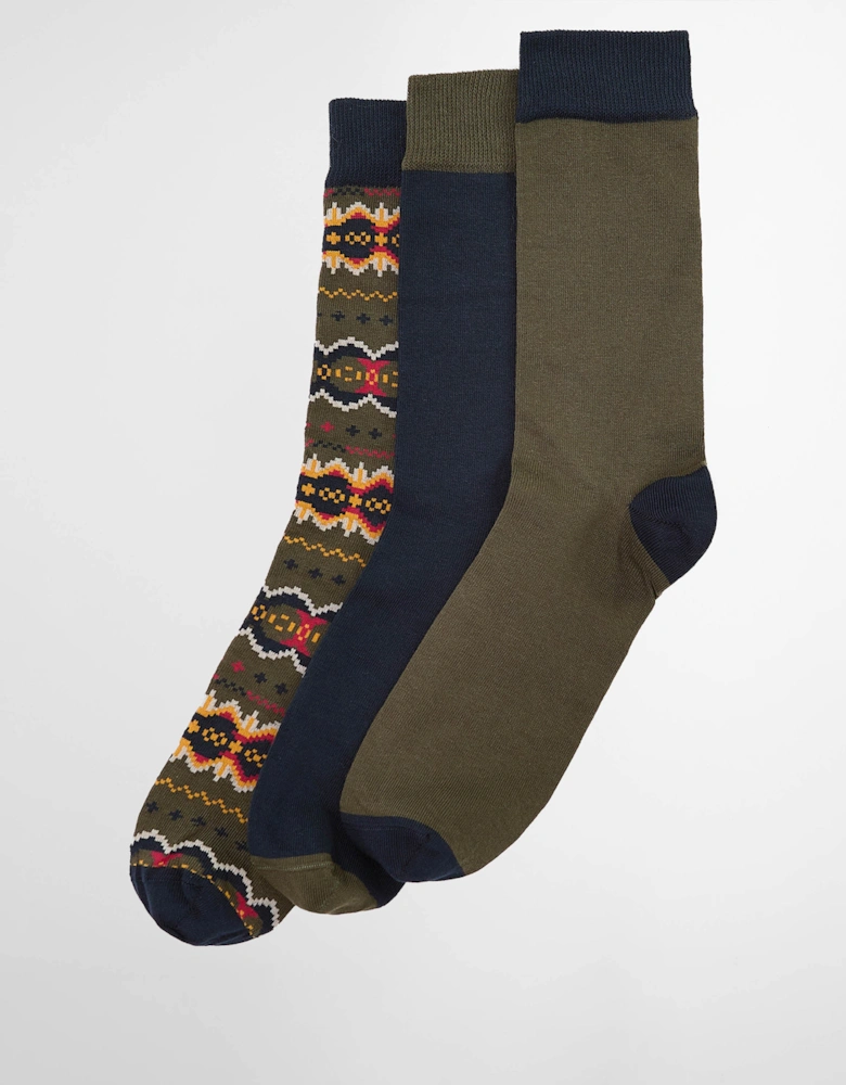Case Mens Fair Isle Sock Gift Box - Classic Tartan