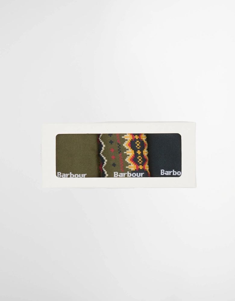 Case Mens Fair Isle Sock Gift Box - Classic Tartan