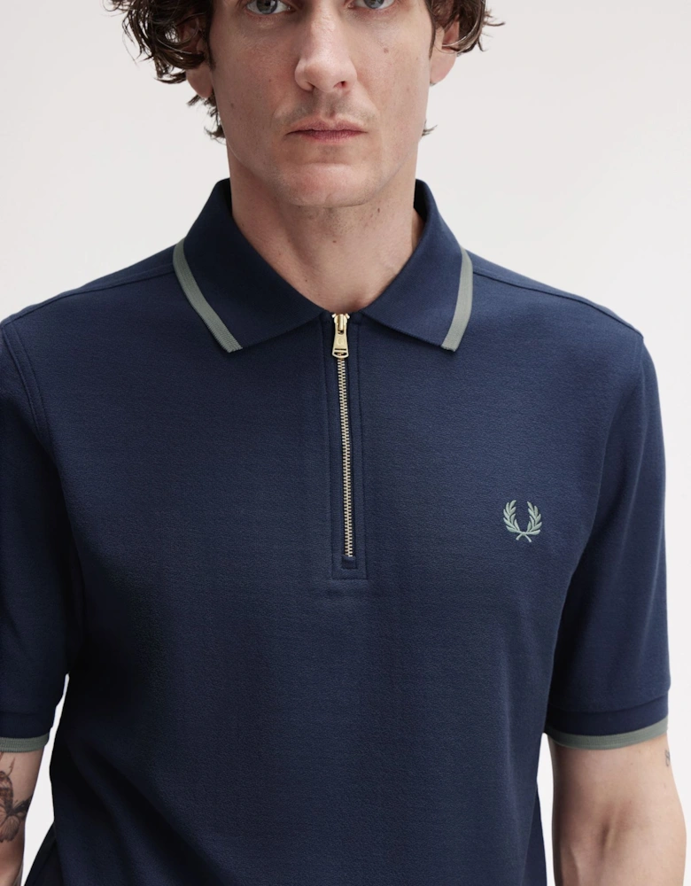 M1672 Crepe Pique Polo Shirt - Dark Airforce