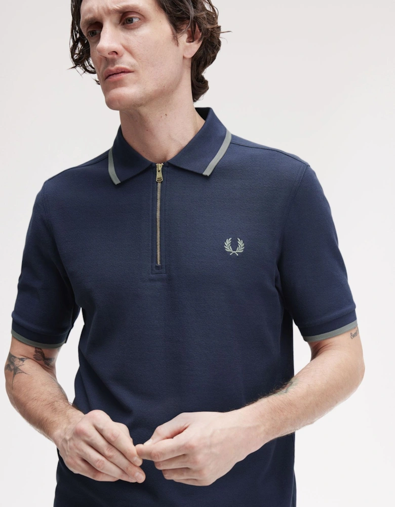 M1672 Crepe Pique Polo Shirt - Dark Airforce