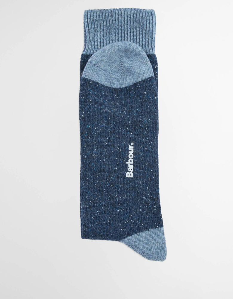 Mens Fair Isle Socks 2 Pack - Midnight Oak Mix