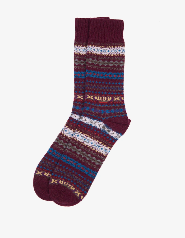Boyd Mens Socks - Burgundy