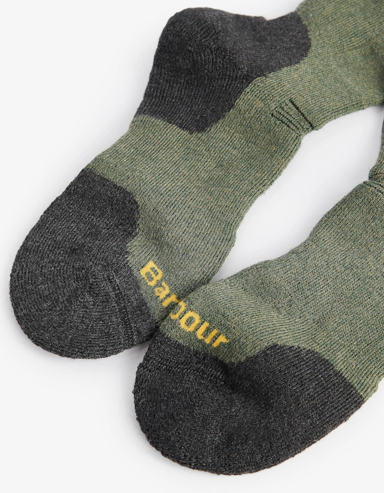Cragg Mens Boot Socks - Olive Mix