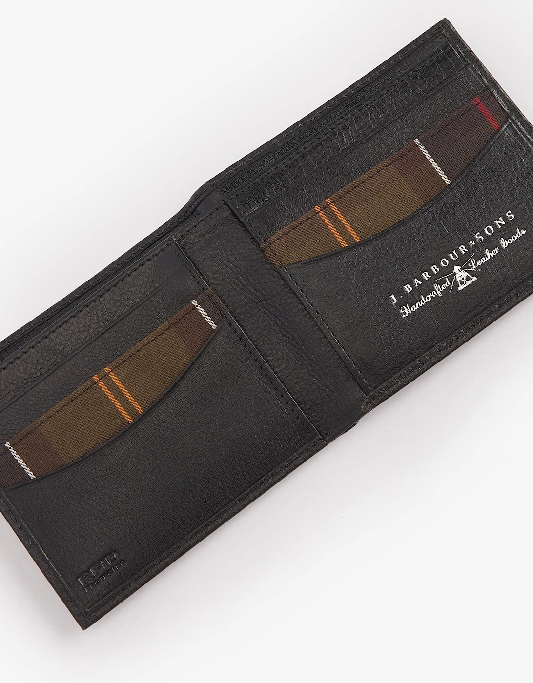 Colwell Mens Leather Billfold Wallet - Black/Classic
