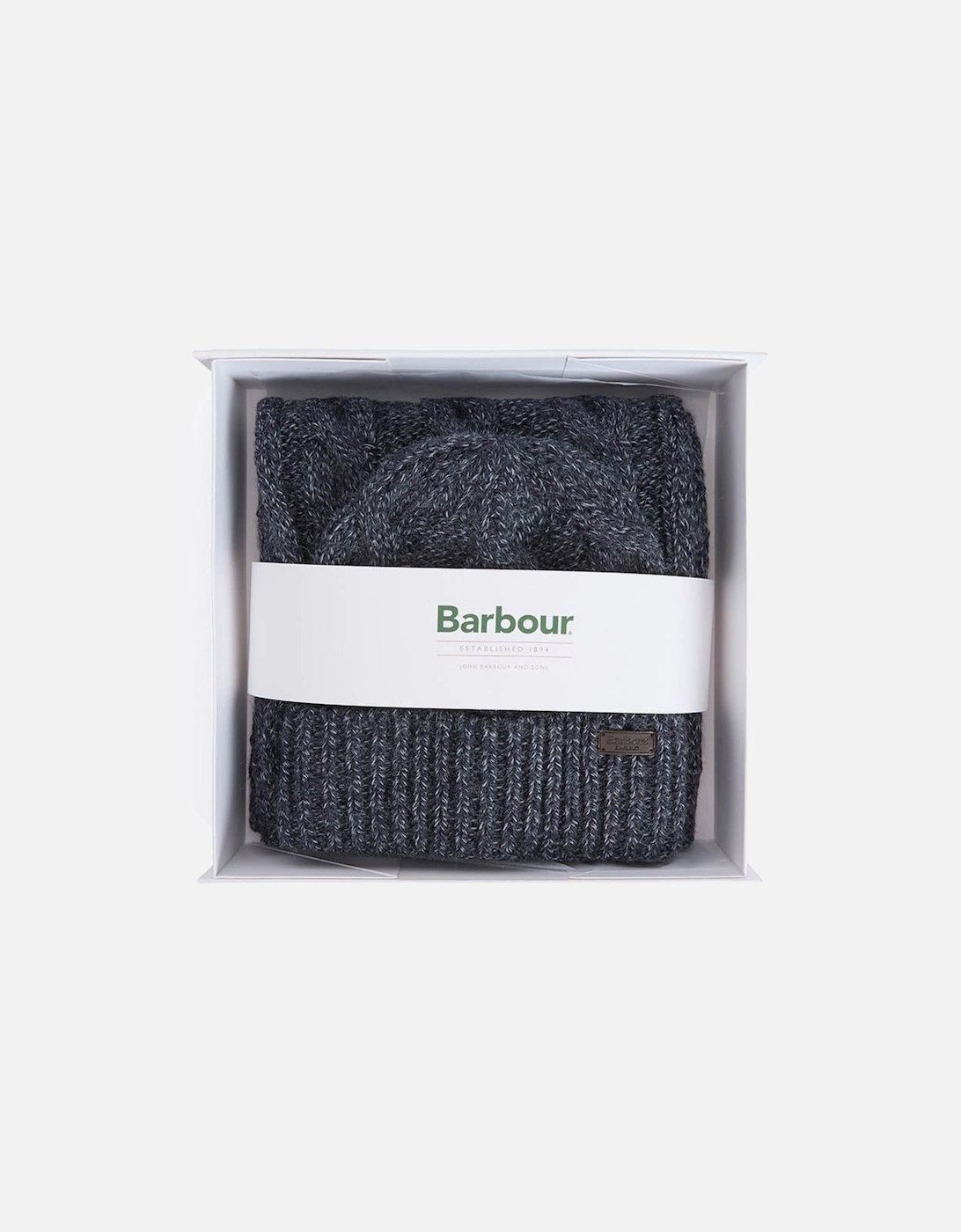 Jesmond Mens Beanie And Scarf Gift Set - Navy, 2 of 1