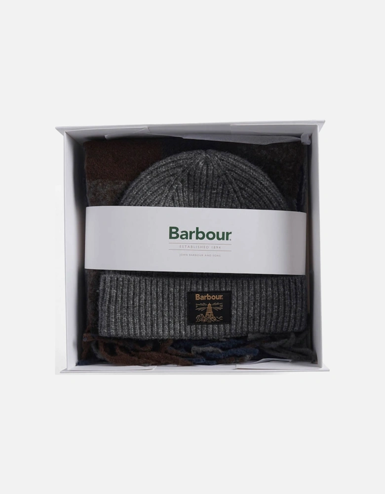 Westerdale Mens Beanie & Scarf Gift Set - Midnight Oak