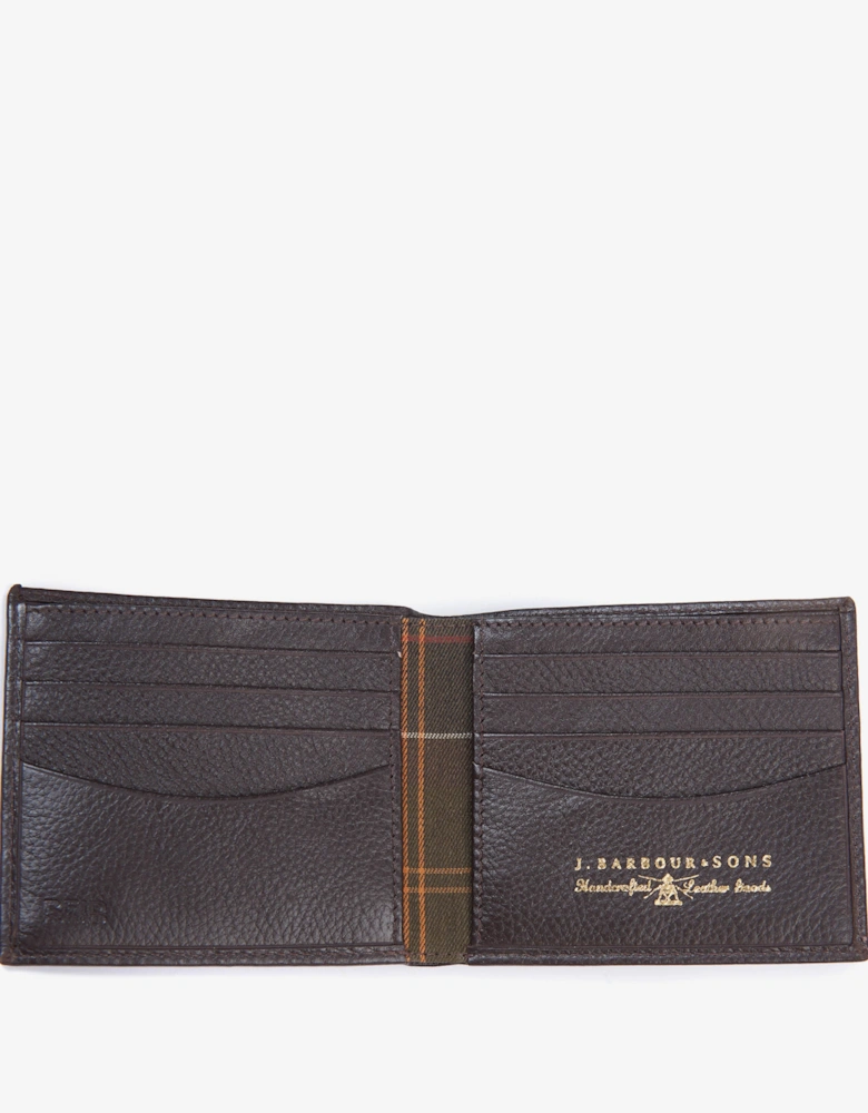 Amble Mens Leather Billfold Wallet - Dark Brown