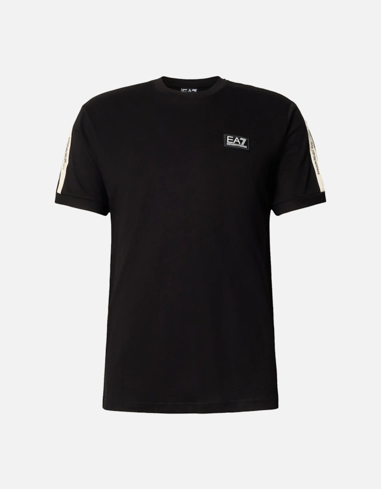 Emporio Armani Logo Series Tape T-Shirt Black/Vanilla