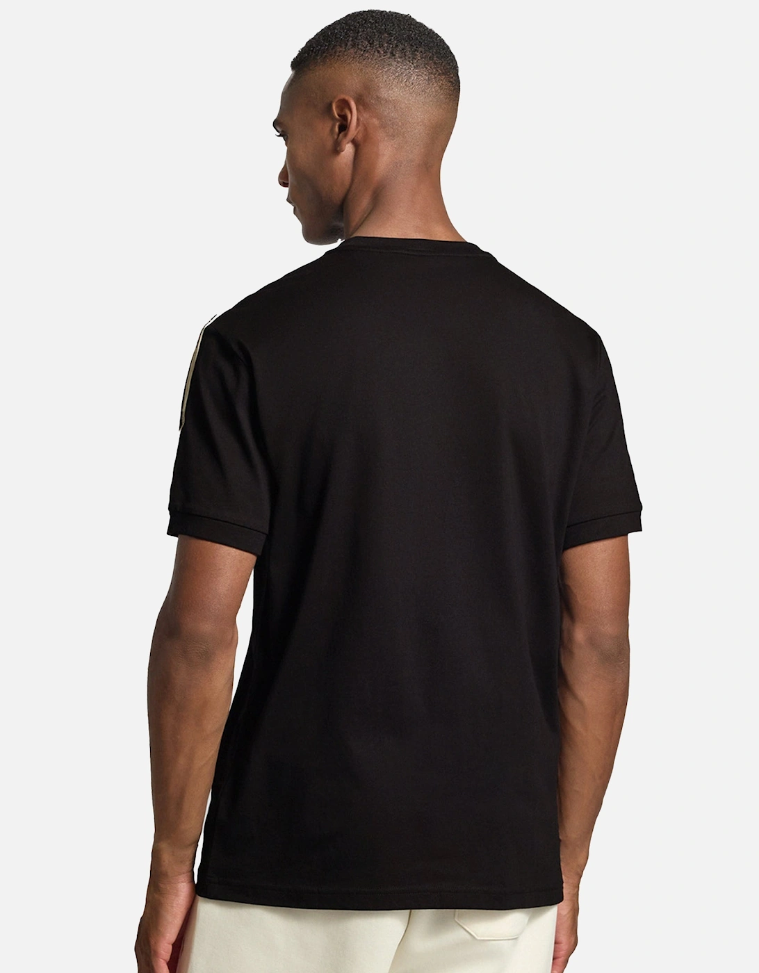Emporio Armani Logo Series Tape T-Shirt Black/Vanilla