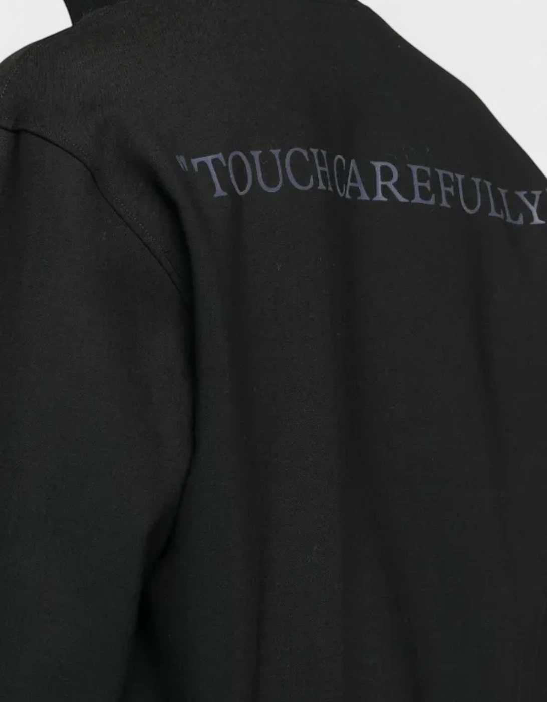 Quote Wool Slim Tracktop Black