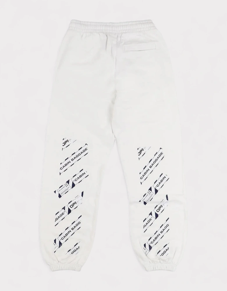 Airport Shorten Sweat Pants White