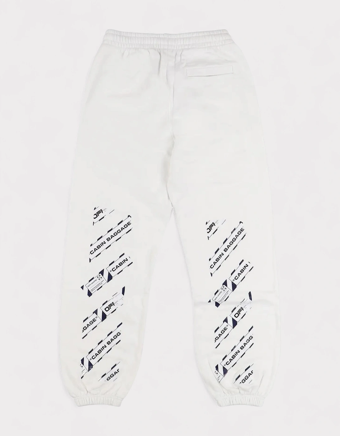 Airport Shorten Sweat Pants White