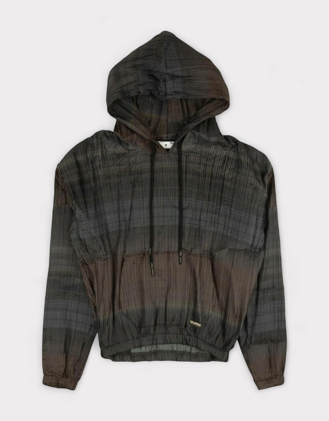 Plisse Over Hoodie Brown, 3 of 2