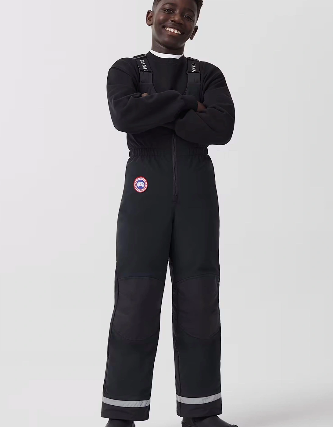 Youth Eaglet Bib Overall Black