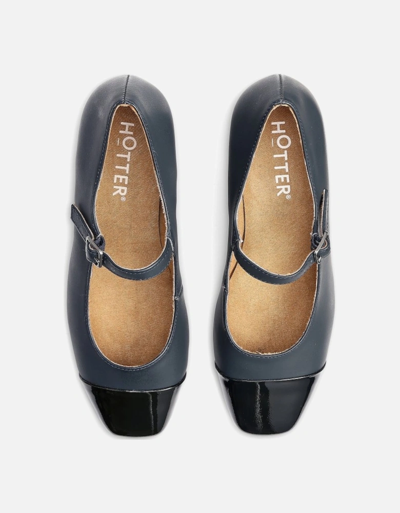 Shimmer Mary Jane Court Shoes