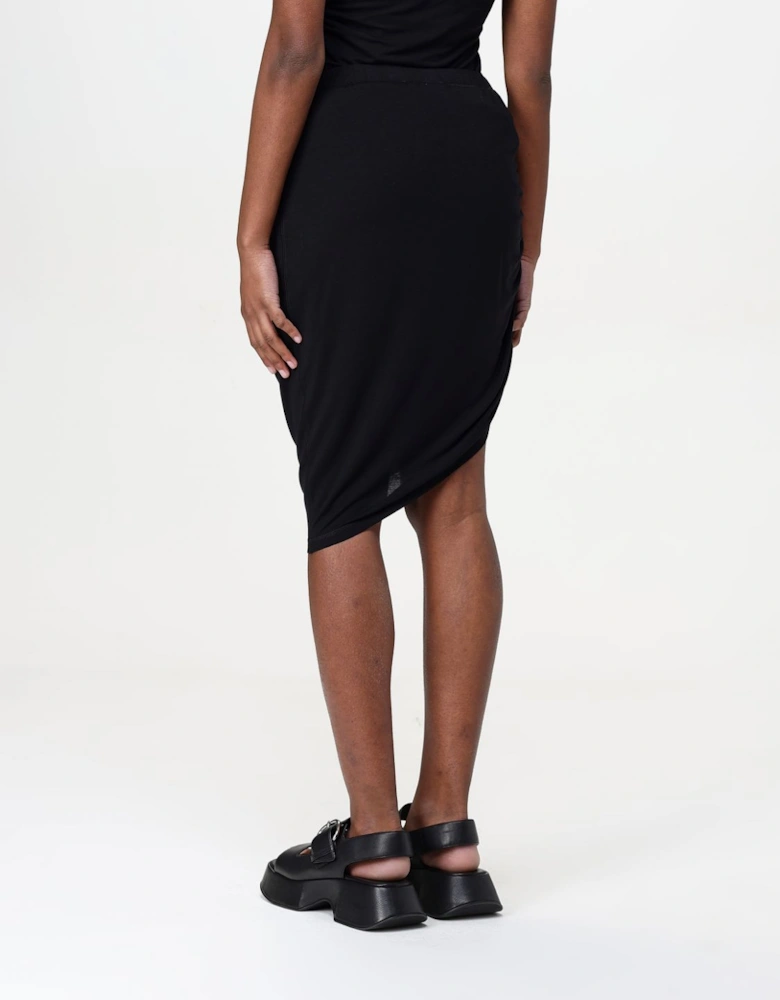 Asymmetrical Draped Mini Dress