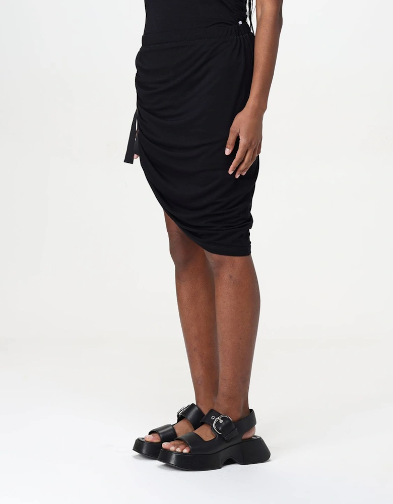 Asymmetrical Draped Mini Dress