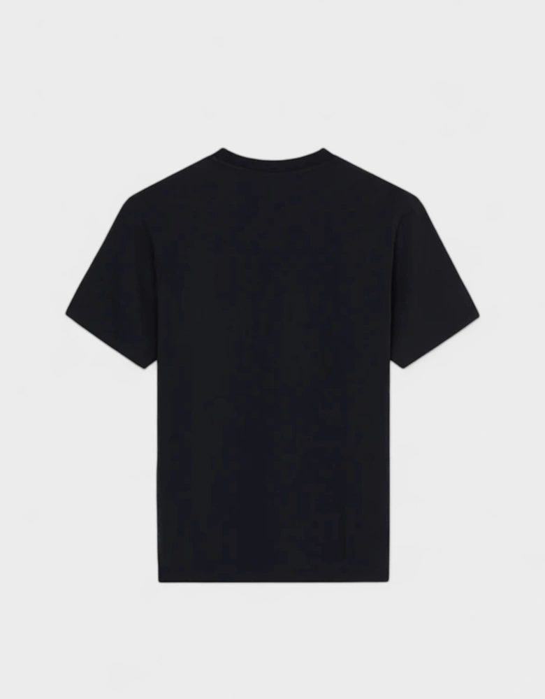 Cross Logo Print T Shirt Black