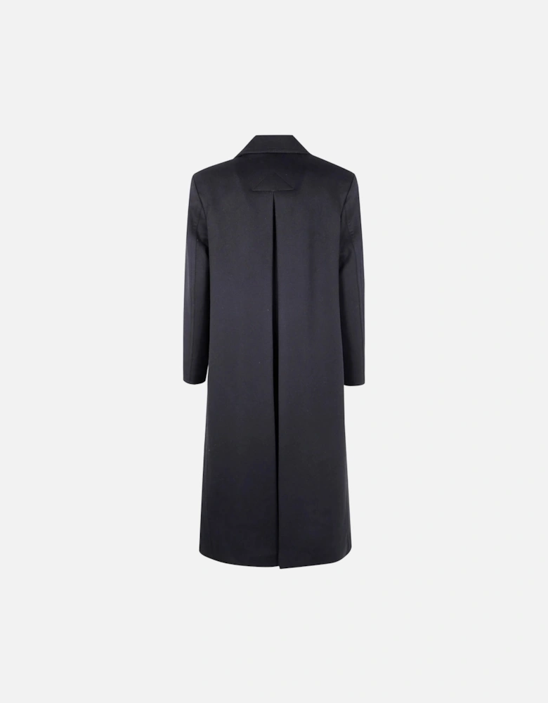 Pure Cashmere Melton DB Coat Black